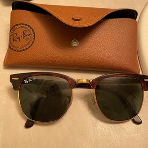 Rayban Clubmaster Tortoise Polarized